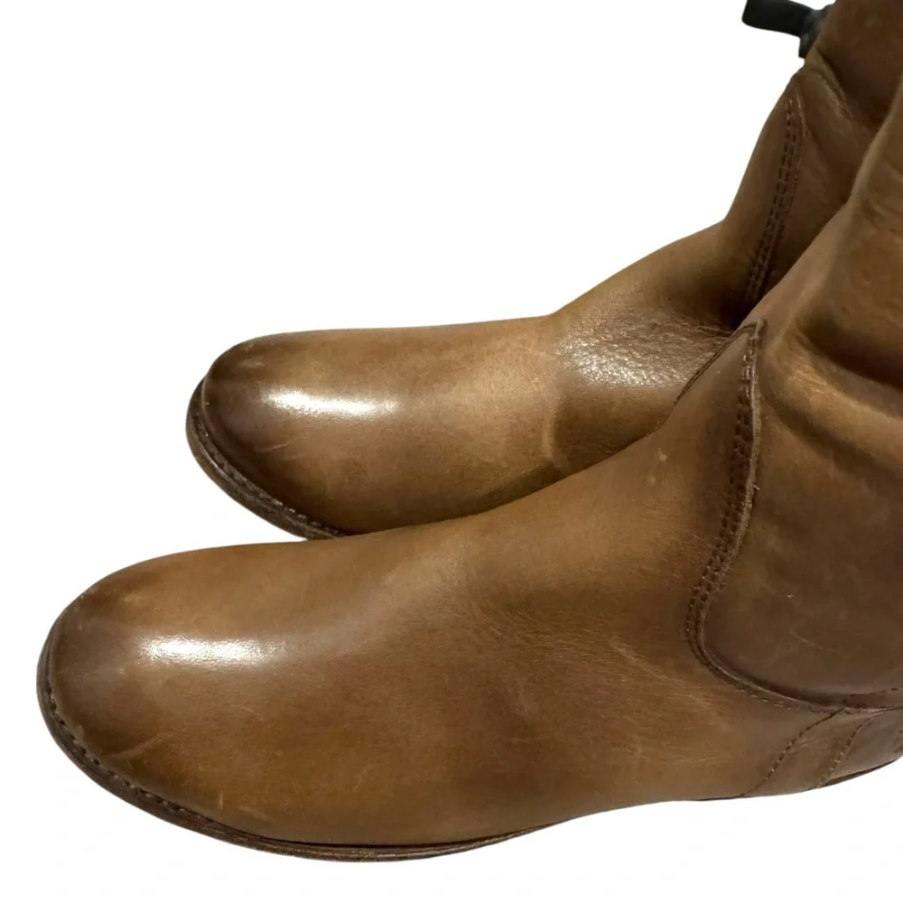 Frye Paige Tall Riding Boots 6 Cognac‎
